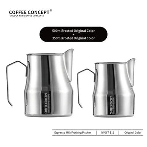 Best Milk Pitcher for Latte Art Beginners - Bell Shape 350ml/500ml Frothing Jug Under $15
