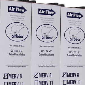 Trion 255649-102 Air Bear 20 x 25 x 5 Inch MERV 8 Air Purifier Filter (3 Pack)