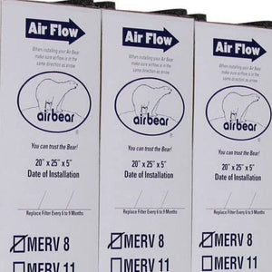 Trion 255649-102 Air Bear 20 x 25 x 5 Inch MERV 8 Air Purifier Filter (3 Pack)