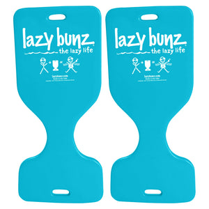 TRC Recreation 36 Inch Lazy Bunz Comfortable Saddle Foam Floater, Teal (2 Pack) - TRAPSKI