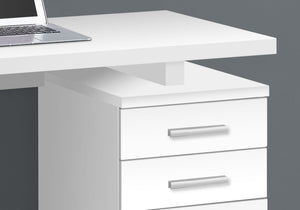 Computer Desk for Home Office Laptop with Reversible Storage Drawers