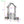 Metal Garden Arch with Gate and Planter for Climbing Plants