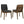 Tufted Back Dining Chairs With Tufted Upholstered Seats And Tapered Legs (Set of 2) - Black