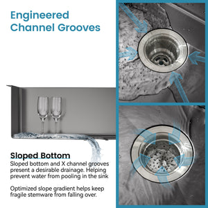 Stainless Steel Kitchen Sink 30"x19" Single Bowl Undermount