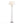 Rope Contemporary Floor Lamp in Natural Wood, White Metal, and Rope Accent