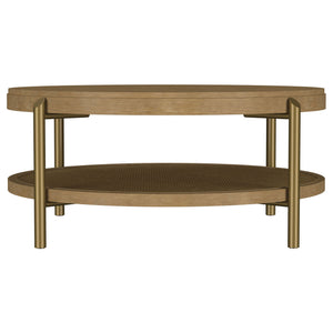 Benson - Round Table With Storage Shelf