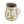 7.9x6.5x7.9' White Ceramic Pitcher Vase with Yellow Lemon Motif