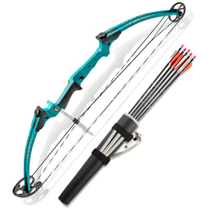 Genesis Original Compound Archery Kit w/ Arrows, Bow, Quiver, Right Handed Used)