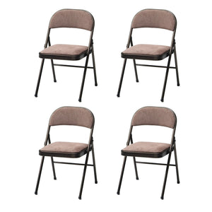 MECO 4-Pack of Deluxe Corrin Fabric Padded Folding Chairs with 16 x 16 Inch Seat