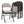 MECO 4-Pack of Deluxe Motif Fabric Padded Folding Chairs with 16 x 16 Inch Seat