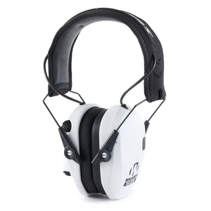 Walker's Razor Slim Shooter Folding Ear Protection Muffs with NRR of 23dB, White