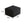 Black Plush Corduroy Sofa Ottoman - No Assembly Required