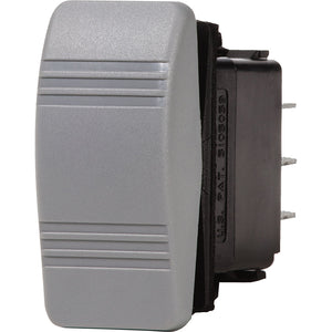 Blue Sea 8222 Water Resistant Contura III Switch - (ON)-OFF-(ON) - Grey