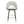 Upholstered Rotatable Bar Chair With Metal Legs For Dining Room