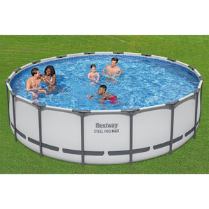 Bestway Steel Pro MAX 16'x48" Round Above Ground Swimming Pool with Pump & Cover