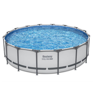 Bestway Steel Pro MAX 16'x48" Round Above Ground Swimming Pool with Pump & Cover
