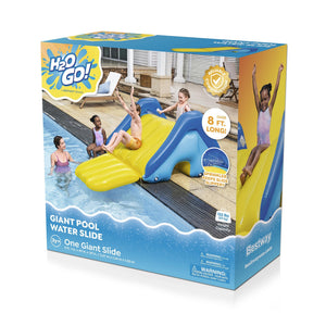Bestway H2OGO! Giant Inflatable Outdoor Pool Water Slide with Built-In Sprinkler
