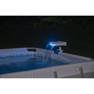 Bestway Above Ground Swimming Pool 7 Colored LED Relaxing Waterfall Cascade - TRAPSKI