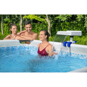 Bestway Above Ground Swimming Pool 7 Colored LED Relaxing Waterfall Cascade - TRAPSKI