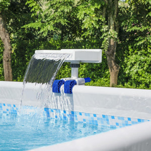 Bestway Above Ground Swimming Pool 7 Colored LED Relaxing Waterfall Cascade - TRAPSKI