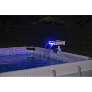 Bestway Above Ground Swimming Pool 7 Colored LED Relaxing Waterfall Cascade - TRAPSKI