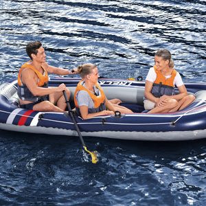 Bestway Hydro-Force Treck X3 Inflatable 3 Person Water Raft Outdoor Boat Set