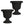 Southern Patio 14 Inch Lightweight Outdoor Utopian Urn Planter, Black (2 Pack)