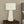 Contemporary White Ceramic Table Lamp with Ivory Shade