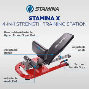 Stamina Products X 4 in 1 Adjustable Strength Training Station and Workout Bench