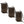 FCMP Outdoor 50-Gallon BPA Free Home Rain Water Catcher Barrel, Brown (3 Pack)