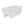 HC Companies 24 Inch Deck Rail Box Planter with Drainage Holes, White (5 Pack)