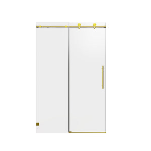 Frameless Single Sliding Soft Close Shower Doors, 5/16" Sgcc Tempered Glass