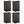 Suncast Trash Hideaway Outdoor Patio 33 Gal Garbage Waste Trash Can Bin (4 Pack)