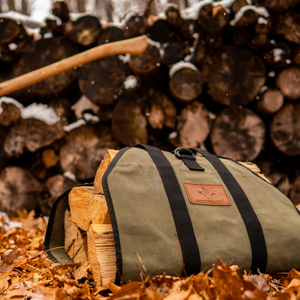 Boat Shape Canvas Firewood Log Carriers