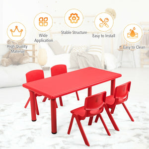 4-pack Kids Plastic Stackable Classroom Chairs