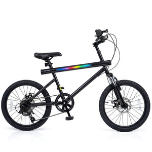20 Inch Commuter Bicycle LED-lit with 6-Speed Shimano Twist Shifting and Stereo Speakers