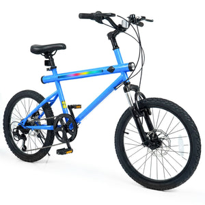 20 Inch Commuter Bicycle LED-lit with 6-Speed Shimano Twist Shifting and Stereo Speakers