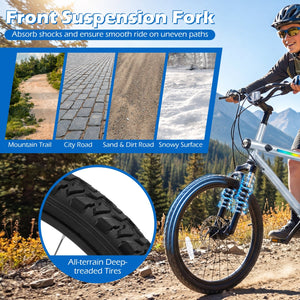20 Inch Commuter Bicycle LED-lit with 6-Speed Shimano Twist Shifting and Stereo Speakers