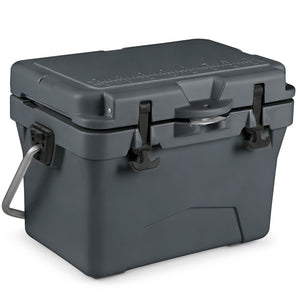 20 Quart Portable Hard Cooler with Built-in Ruler and Bottle