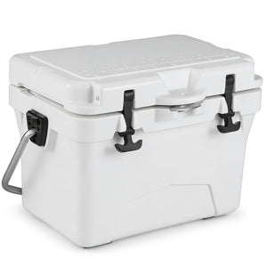 20 Quart Portable Hard Cooler with Built-in Ruler and Bottle
