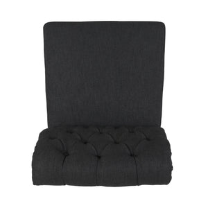 Broxton Tuft Dining Rolltop Chairs With Button Tufted Backrest (Set of 2)