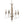 4 Light Chandelier, Hanging Light Fixture With Adjustable Chain For Kitchen, Bulb Not Included - Cream White