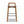 Sven - Modern Minimalist Low Back Counter Stool - Dark Brown Walnut