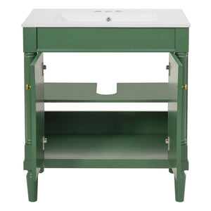Bathroom Vanity Cabinet With Sink, Soft Close Doors, Storage Cabinet