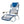 Ostrich 3-N-1 Aluminum Multi-Position Reclining Beach Chair, Striped (2 Pack)