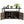 Outdoor Wicker Bar Cart with Glass Top and Wheels
