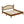 King Size Wooden Platform Bed with Rattan Headboard