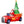 Inflatable Santa Truck with Lit Christmas Tree