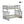 Bunk Bed With Ladder, And Safety Guard Rails