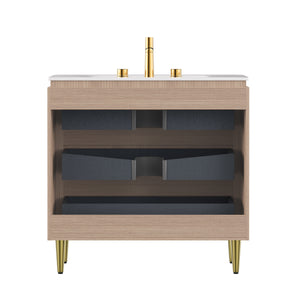 Amara 36'' Bathroom Vanity & Sink, Carrara